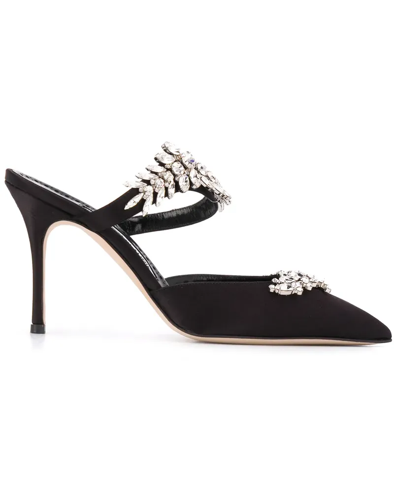 Manolo Blahnik Lurum' Mules - Schwarz Schwarz