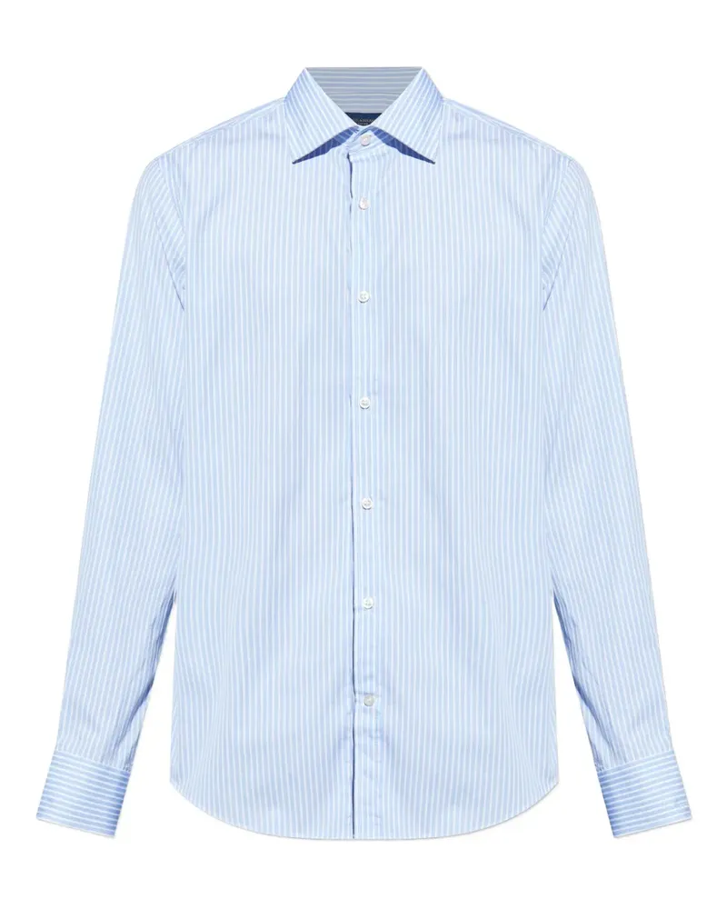 Paul & Shark Gestreiftes Hemd - Blau Blau