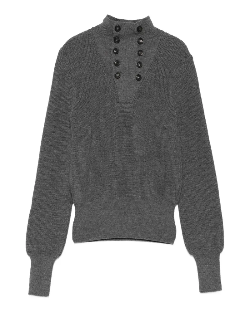 Paloma Wool Milon Pullover mit Knöpfen - Grau Grau