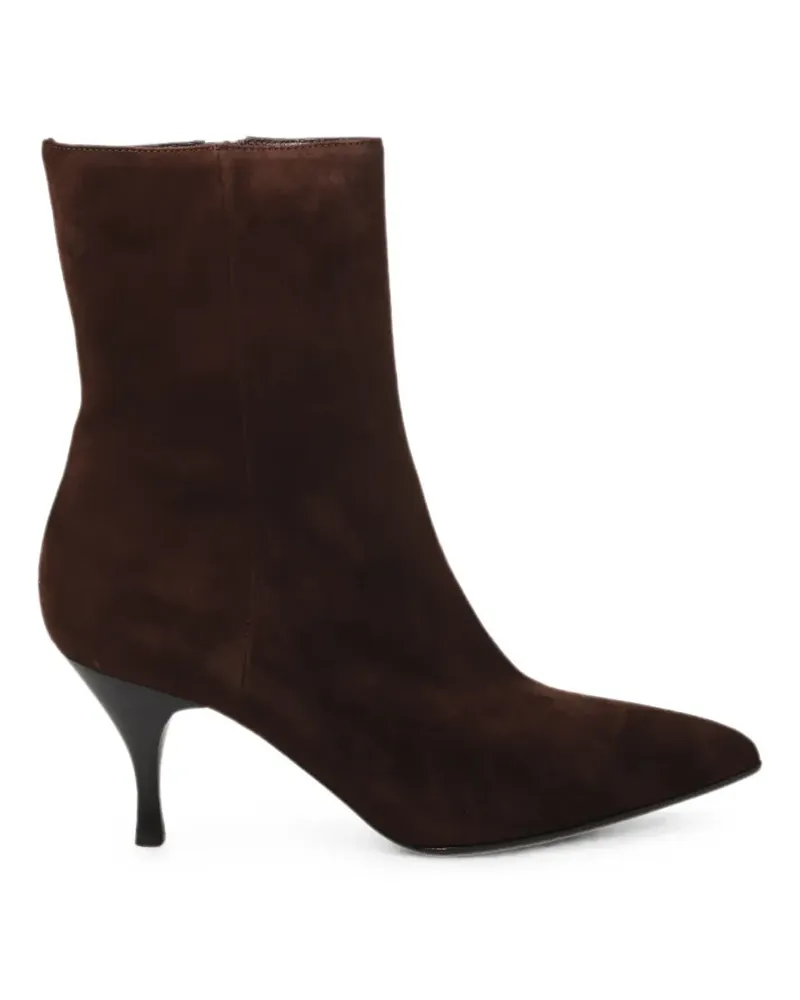 Sergio Levantesi pointed-toe suede ankle boots - Braun Braun