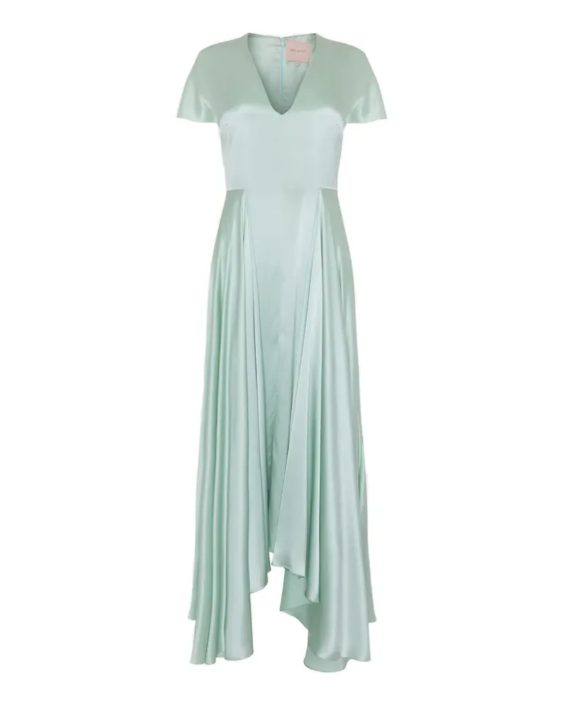 Roksanda Ilincic Noma pleated-skirt midi dress - Grün Grün