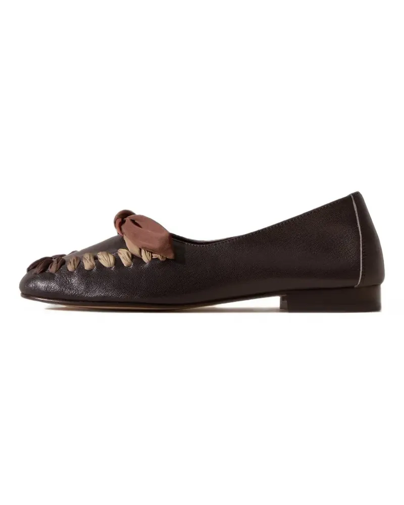 HEREU Juliol Foulard Loafer in dekonstruiertem Design - Braun Braun