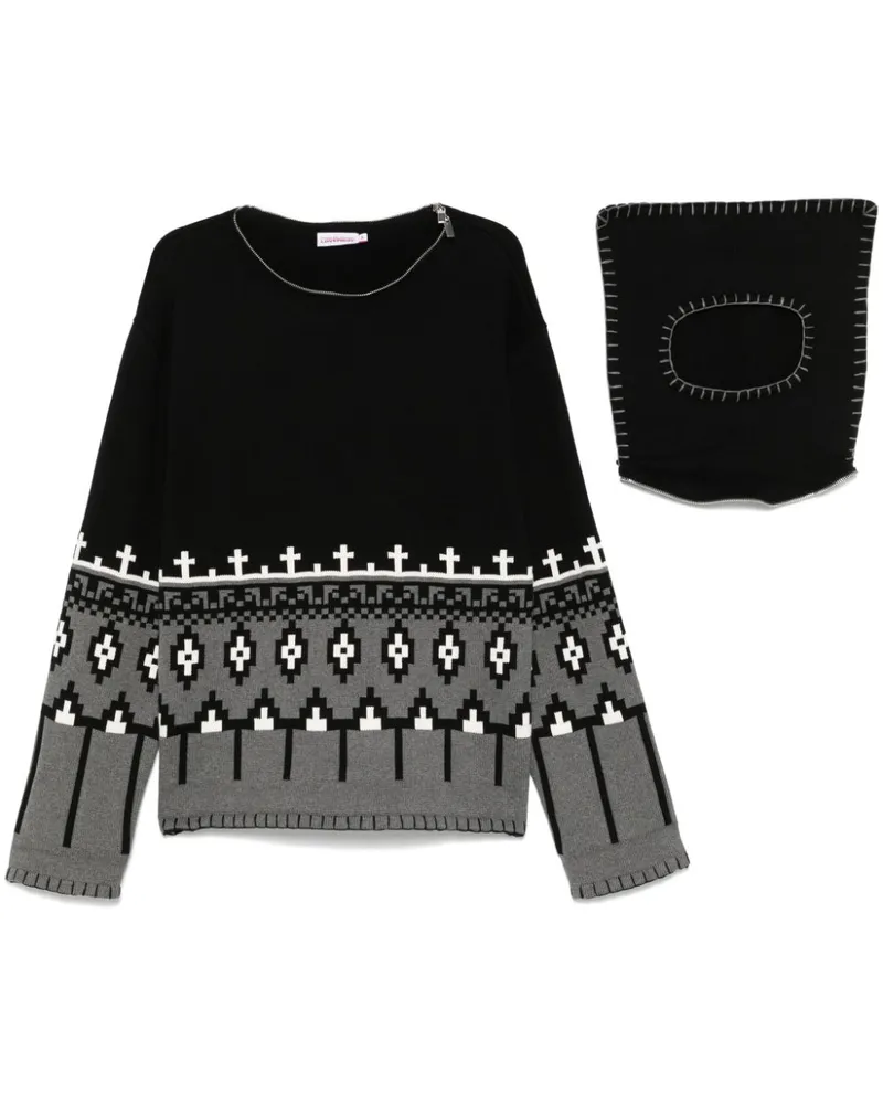 Charles Jeffrey Loverboy Boo Pullover - Schwarz Schwarz