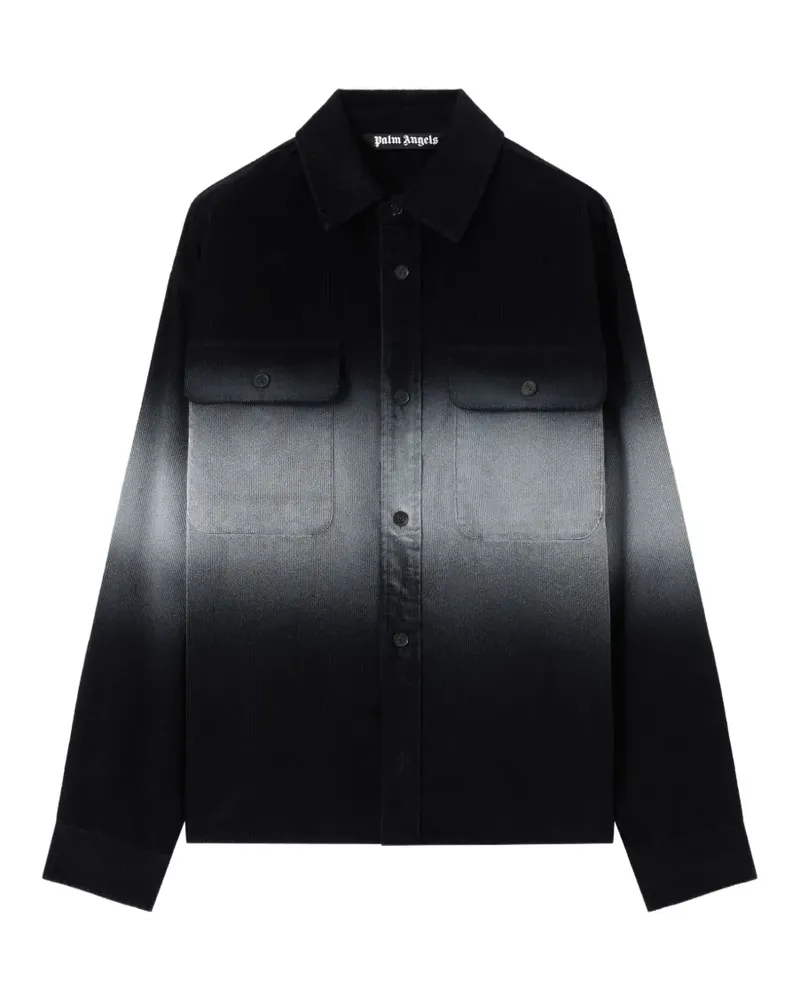 Palm Angels Hemdjacke mit Farbverlauf-Optik - Schwarz Schwarz