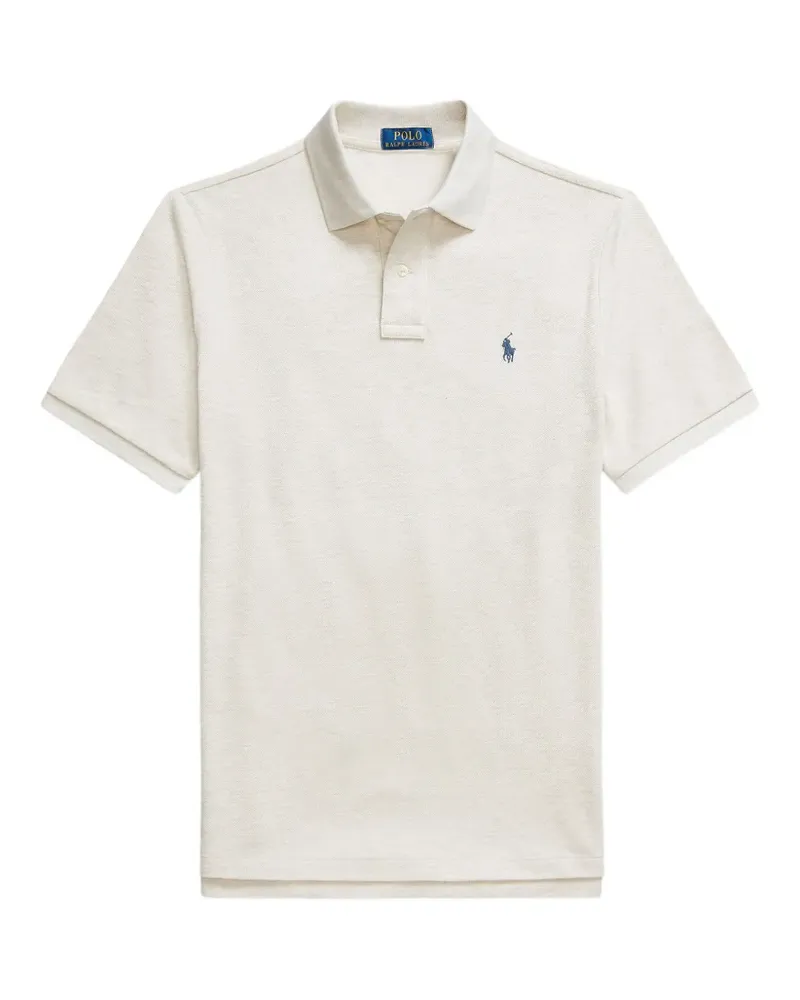 Ralph Lauren logo-embroidered polo shirt - Nude Nude