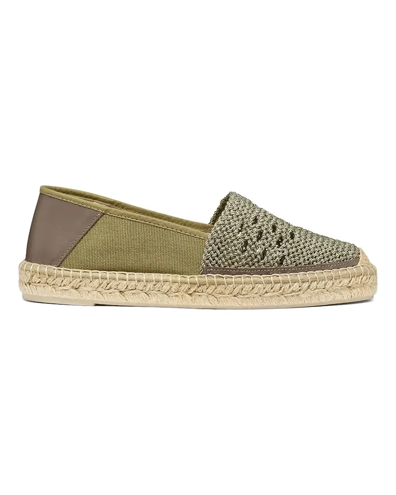 Geox woven-panel canvas espadrilles - Grün Grün