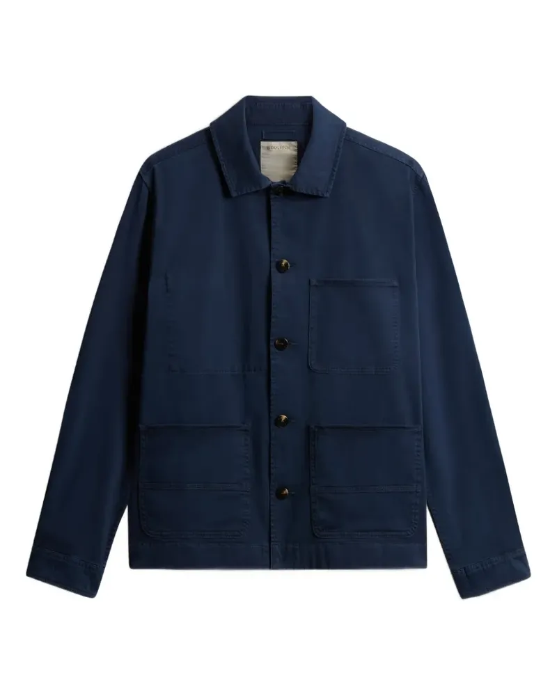 Woolrich garment-dyed shirt jacket - Blau Blau