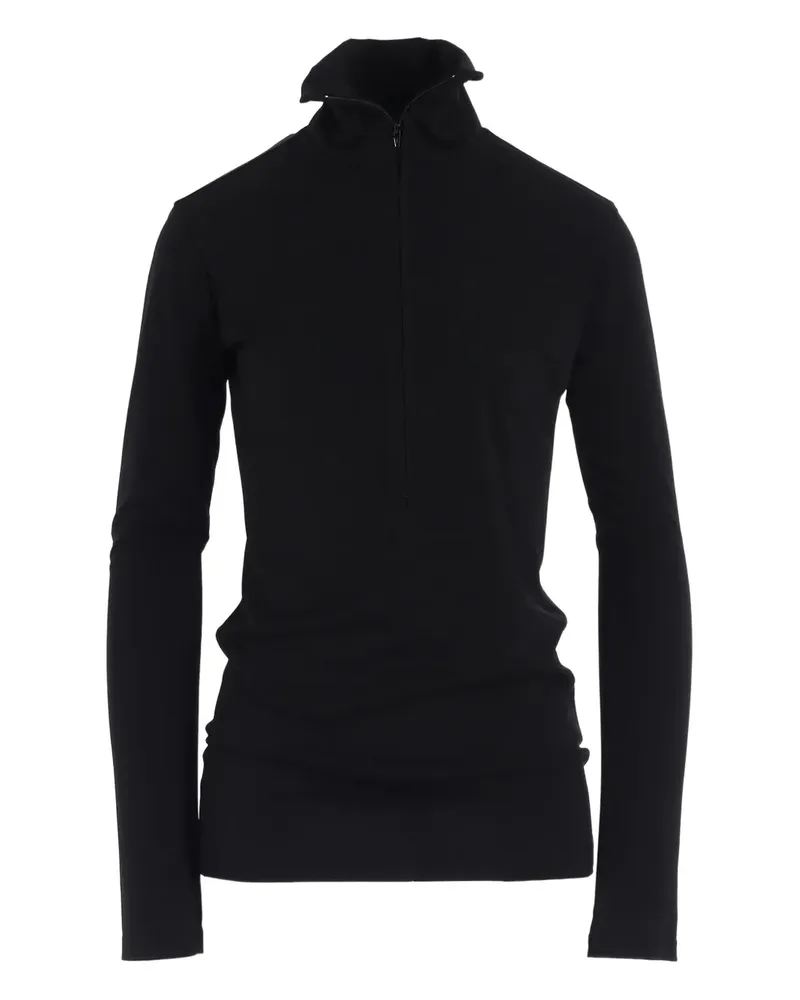 Yohji Yamamoto Jacke mit Reißverschluss - Schwarz Schwarz