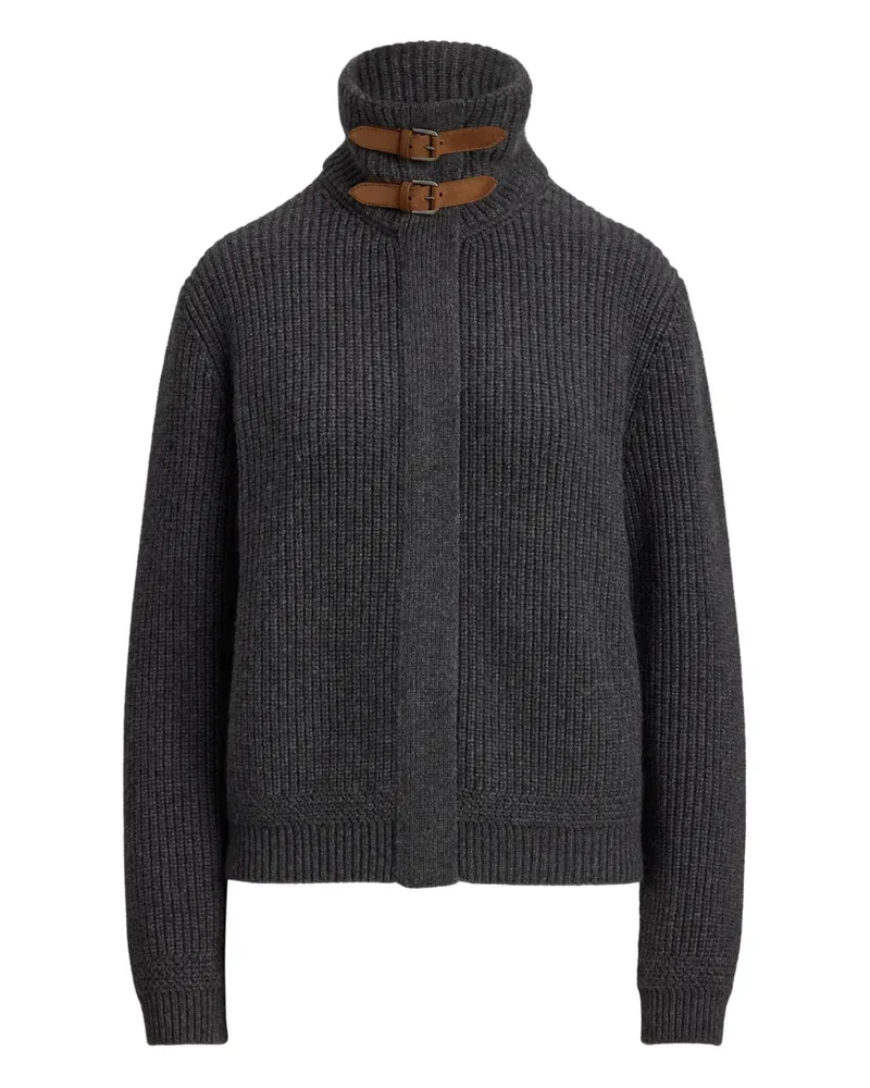 Ralph Lauren Gerippter Cardigan mit Schnallenkragen - Grau Grau