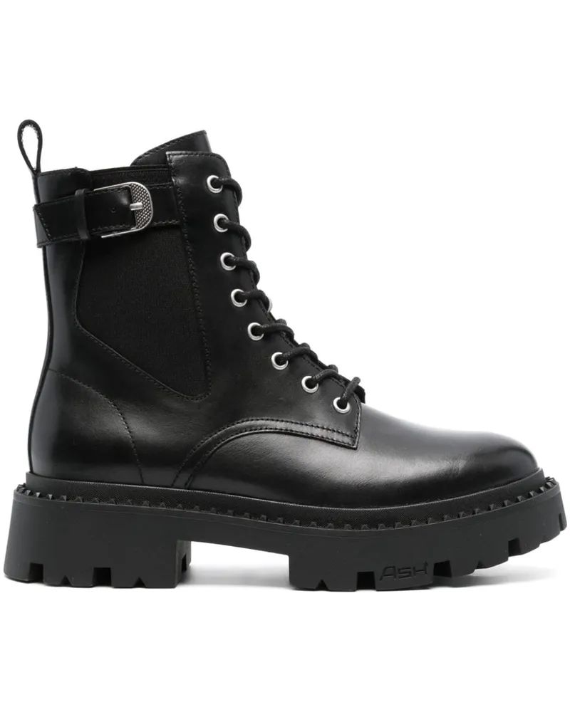 ash Stiefel mit Schnürung 40mm - Schwarz Schwarz