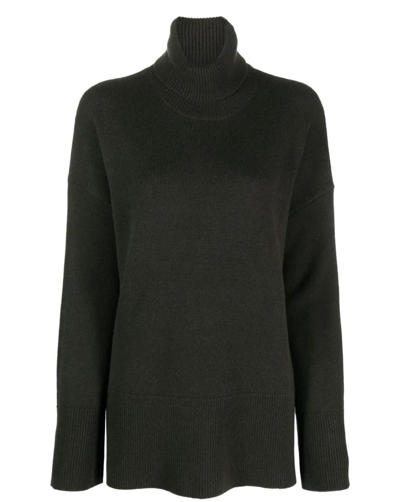 P.A.R.O.S.H. Rollkragenpullover mit Kaschmiranteil - Grün Grün