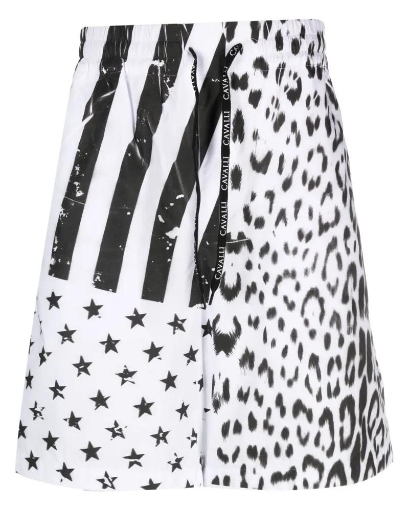 Roberto Cavalli Shorts mit Kordelzug - Weiß Weiß