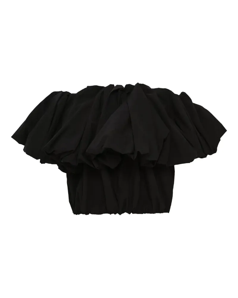ENFÖLD ruffled top - Schwarz Schwarz