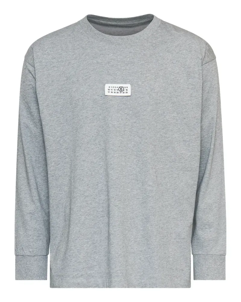 Maison Margiela cotton jersey long-sleeve top - Grau Grau