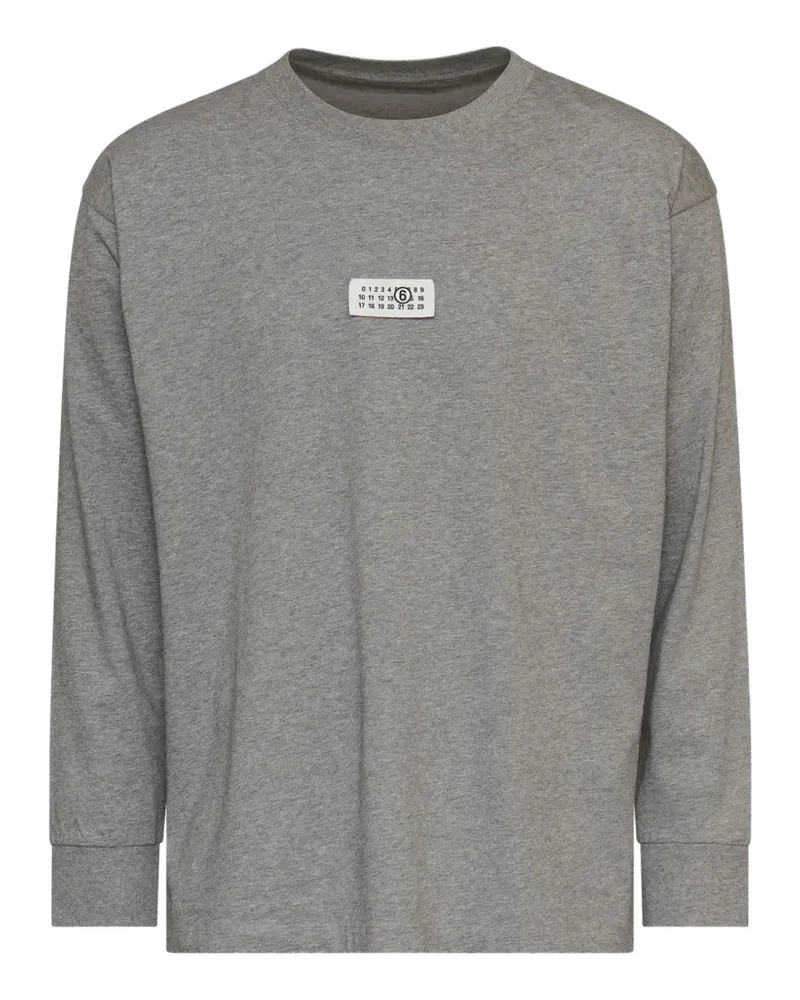 Maison Margiela cotton jersey long-sleeve top - Grau Grau