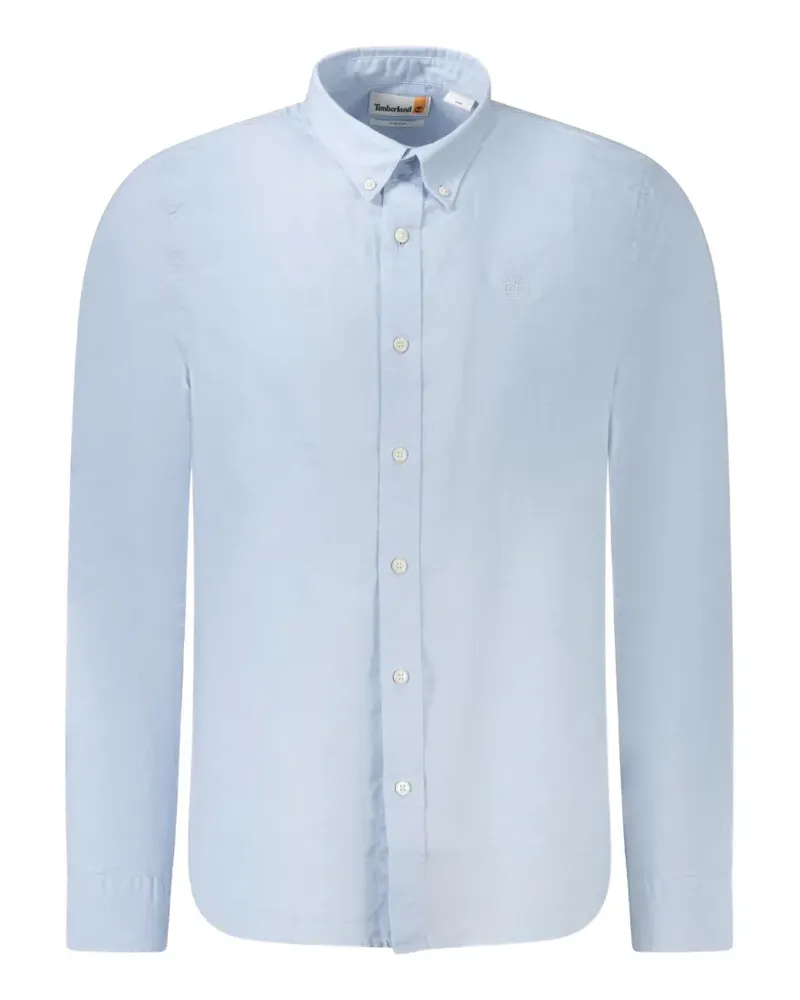 Timberland Button-down-Hemd mit Logo - Blau Blau