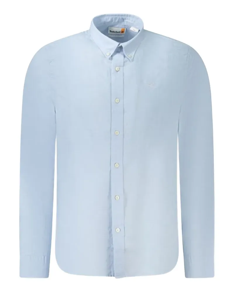 Timberland Button-down-Hemd mit Logo - Blau Blau