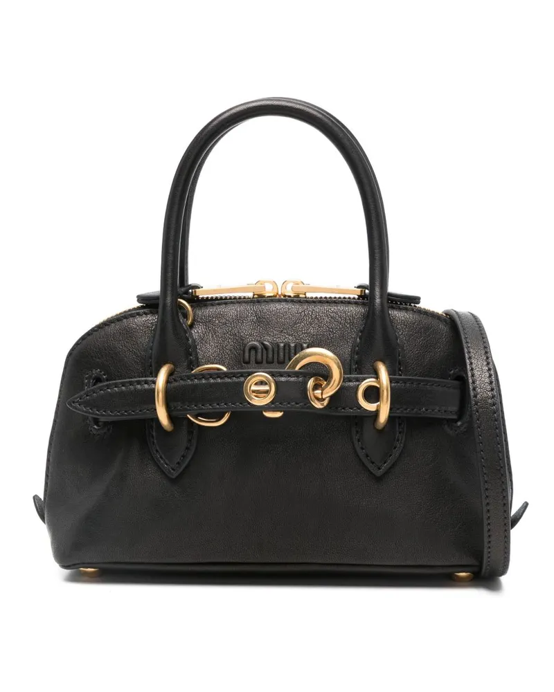Miu Miu Aventure Mini-Tasche - Schwarz Schwarz