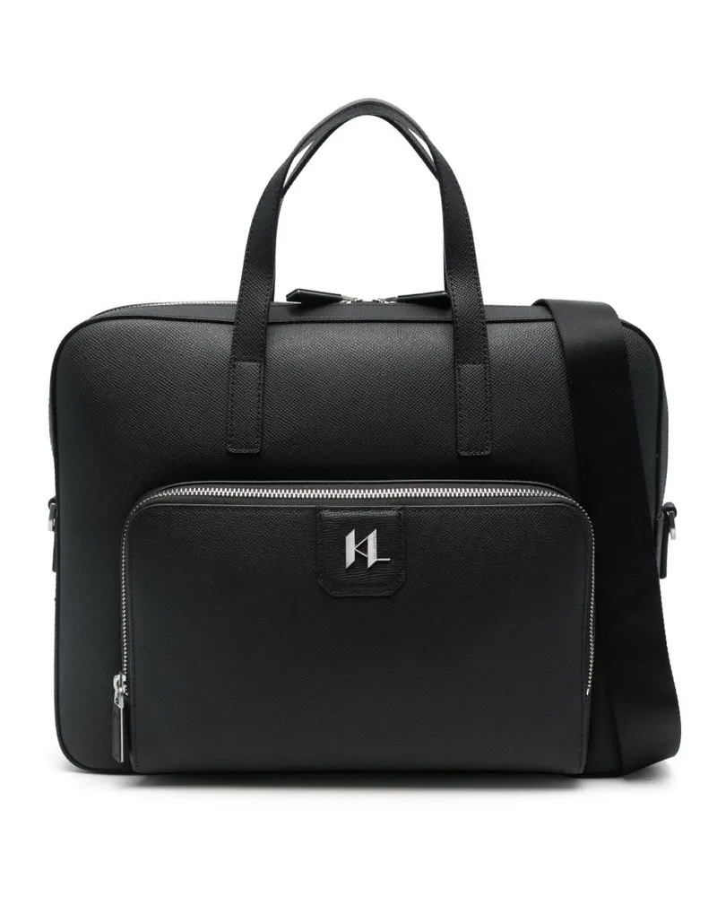 Karl Lagerfeld K/Monogram Aktentasche - Schwarz Schwarz