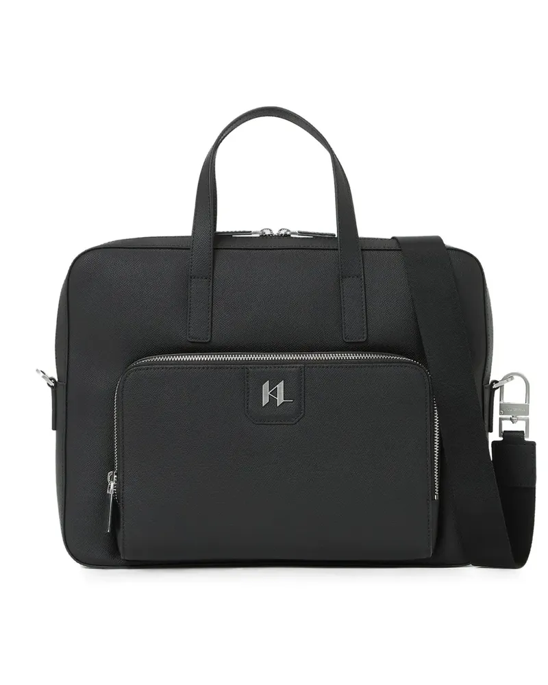 Karl Lagerfeld K/Monogram Aktentasche - Schwarz Schwarz