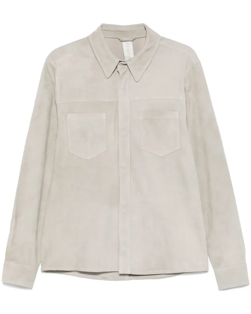 Giorgio Brato Hemd aus Wildleder - Grau Grau