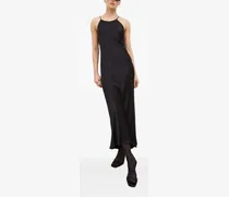 Kleid mit Spaghettiträgern - Schwarz