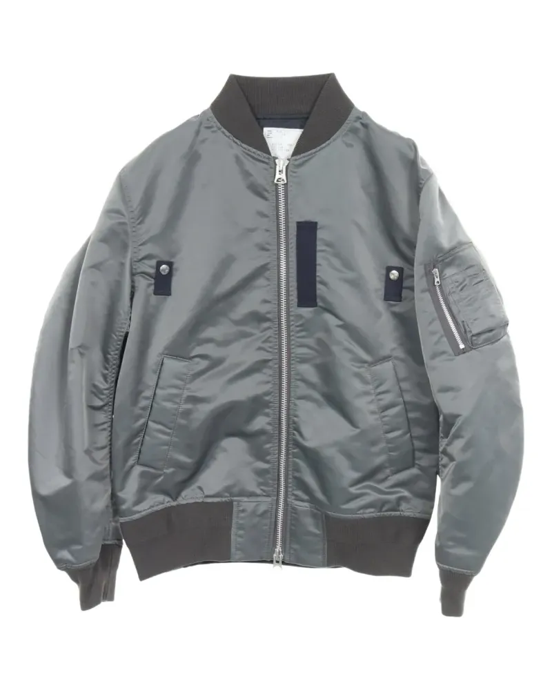 Sacai 2010s MA-1 Bomberjacke - Grau Grau