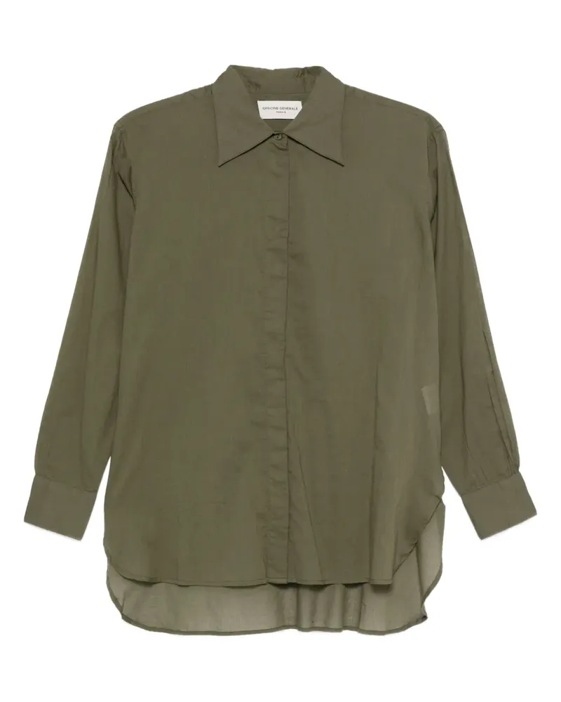 Officine Generale concealed-fastening shirt - Grün Grün