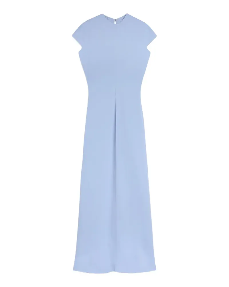 Jil Sander Satinkleid mit Cut-Outs - Blau Blau