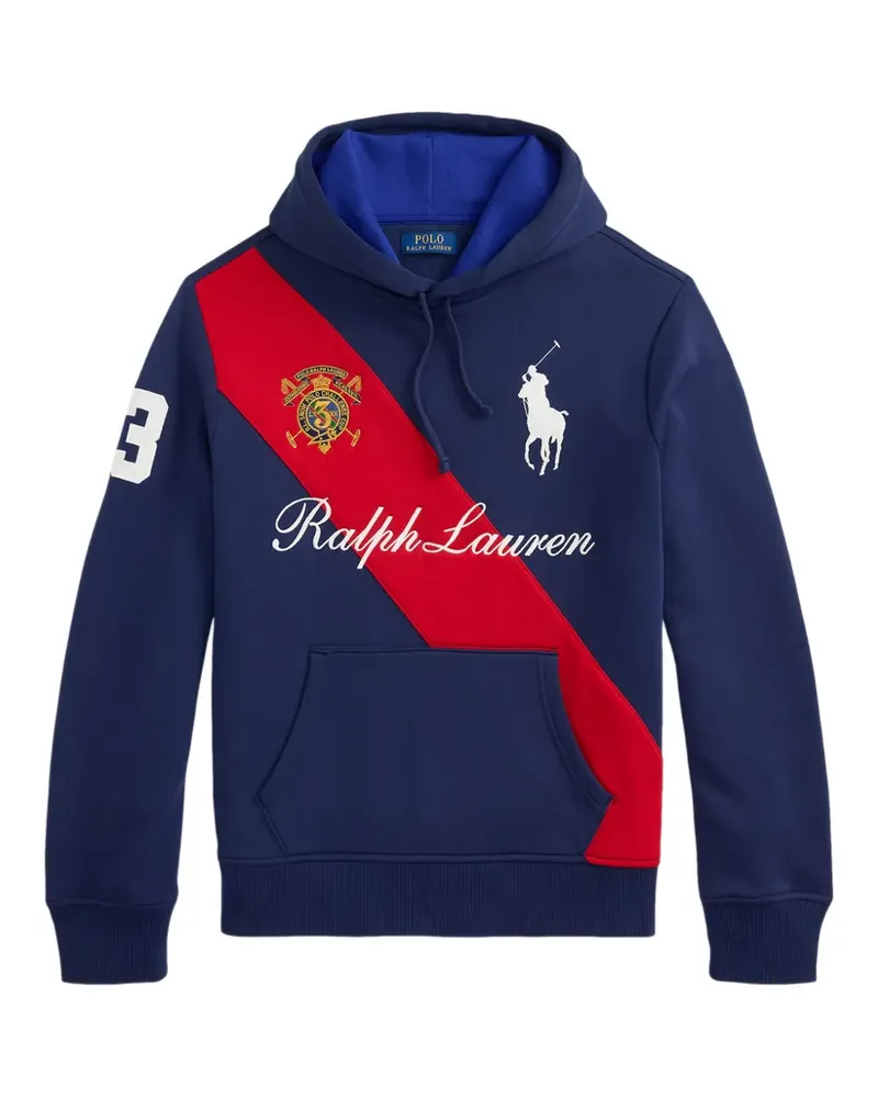 Ralph Lauren Hoodie mit Logo-Stickerei und Schärpe - Blau Blau