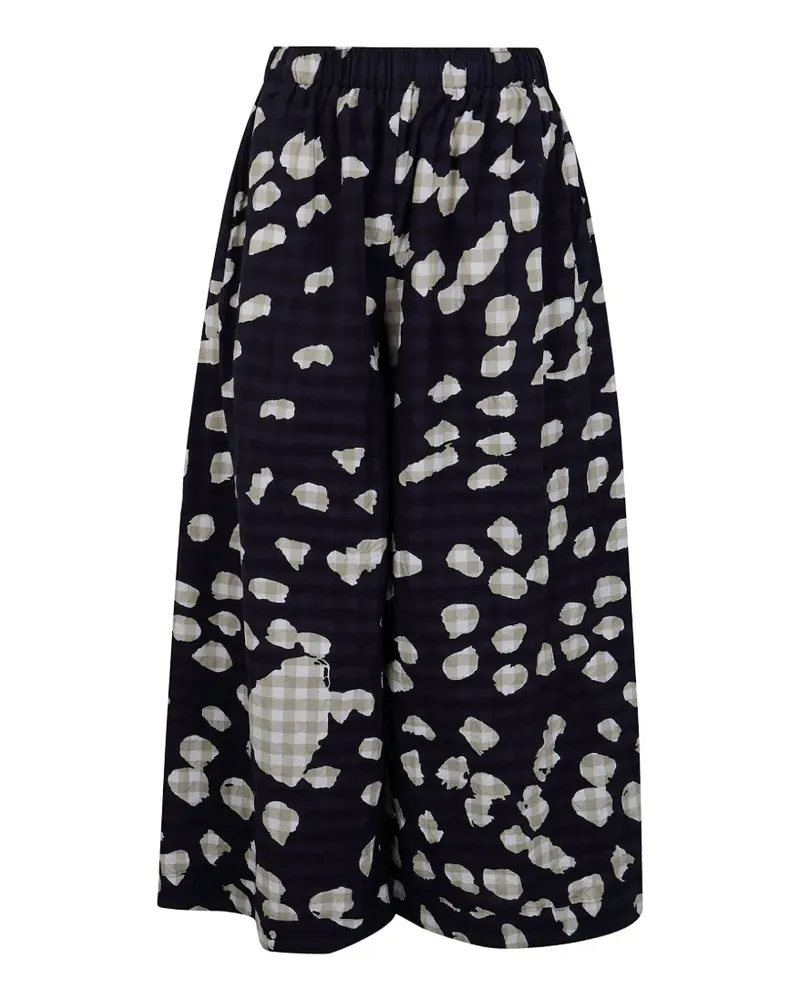Daniela Gregis Palazzohose mit abstraktem Print - Blau Blau