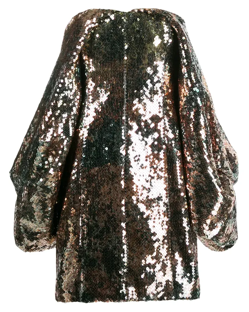 HALPERN Minikleid mit Pailletten - Gold Gold
