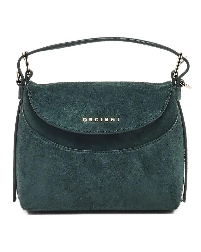 Orciani Tasche mit Logo-Schild - Grün Grün