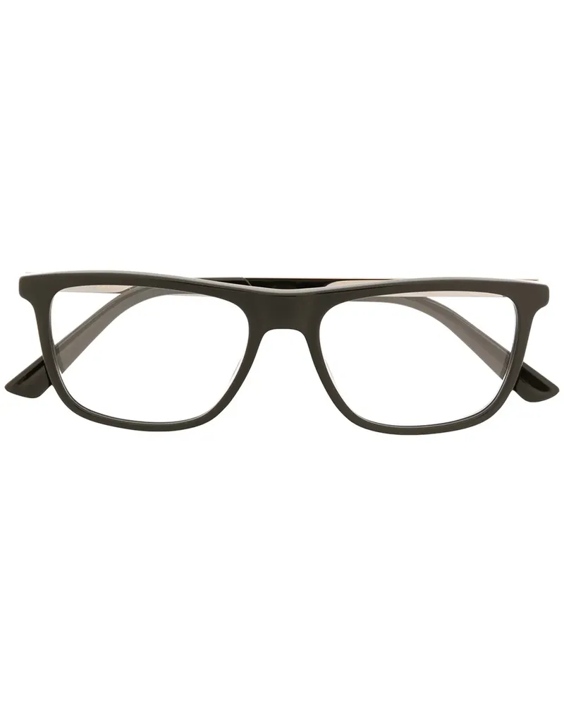 Gucci Brille mit eckigem Gestell - Schwarz Schwarz