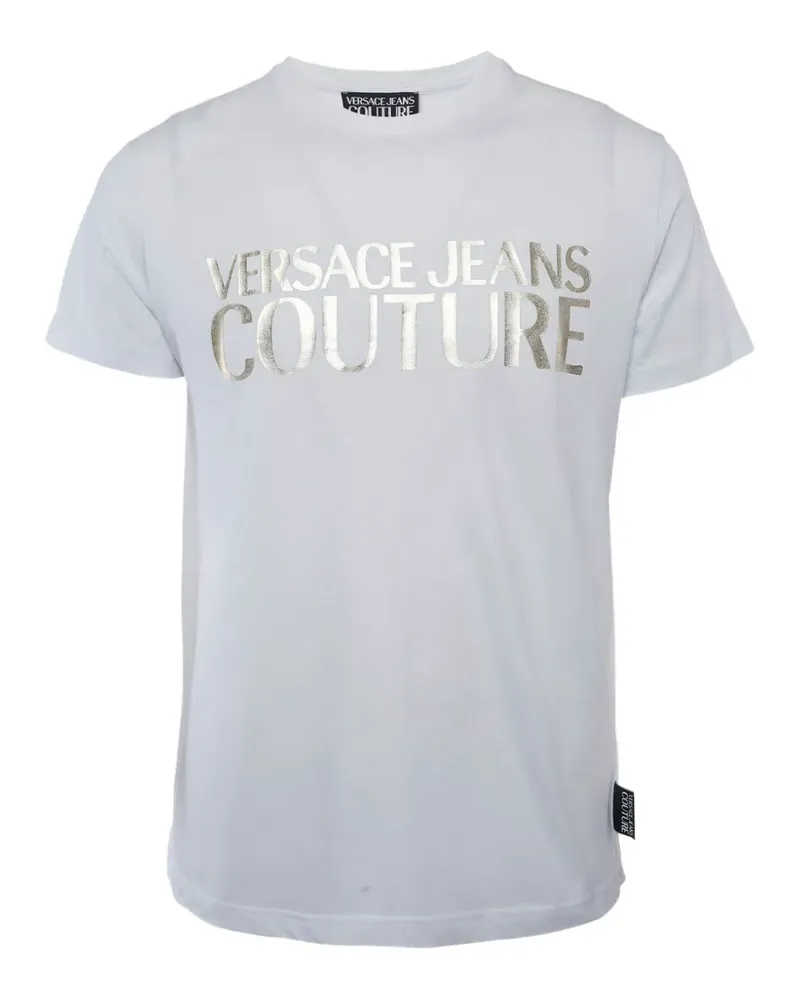 Versace Jeans T-Shirt mit Logo-Print - Weiß Weiß