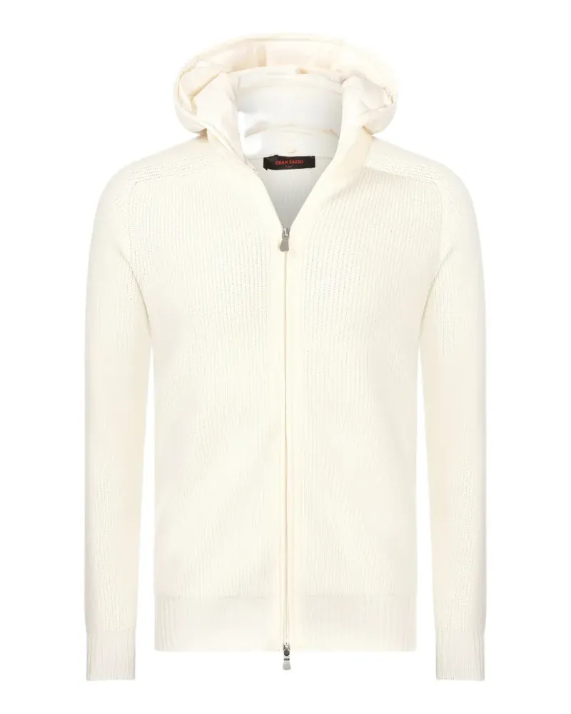 Gran Sasso Gerippte Kapuzenjacke - Nude Nude