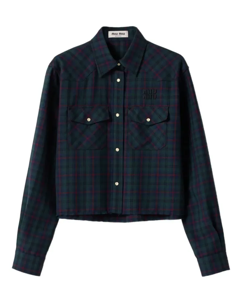 Miu Miu Plaid shirt - Blau Blau