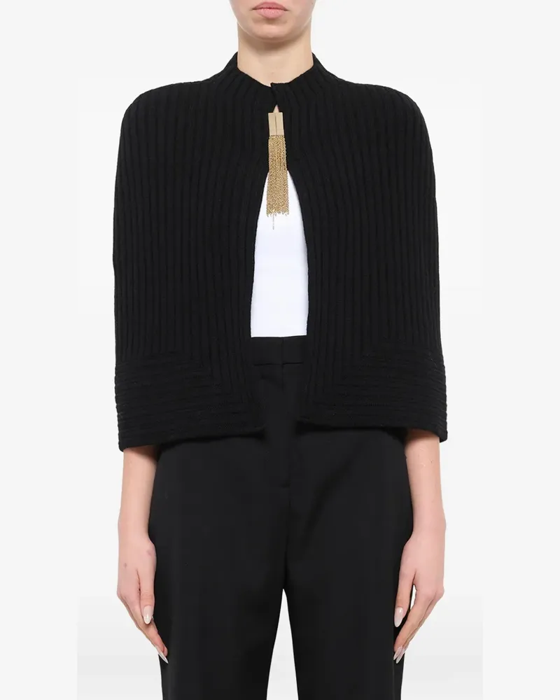 Lanvin Gerippter Pullover mit Quasten - Schwarz Schwarz