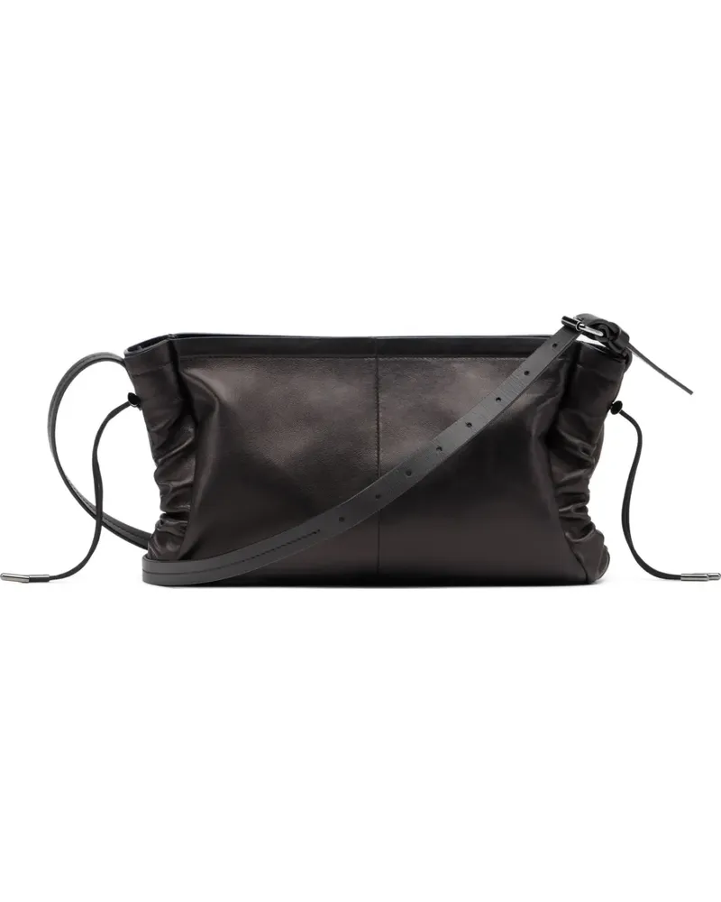 Maison Margiela Baguette Schultertasche mit Kordelzug - Schwarz Schwarz