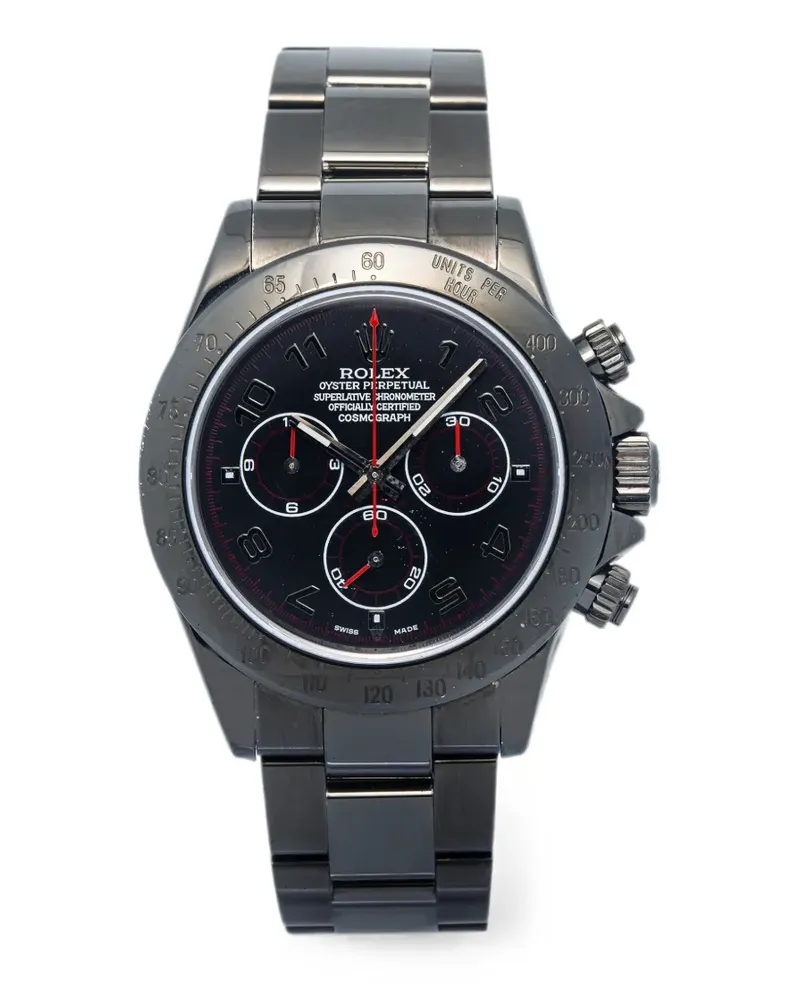 Rolex Daytona Oyster Armbanduhr 40mm - Schwarz Schwarz