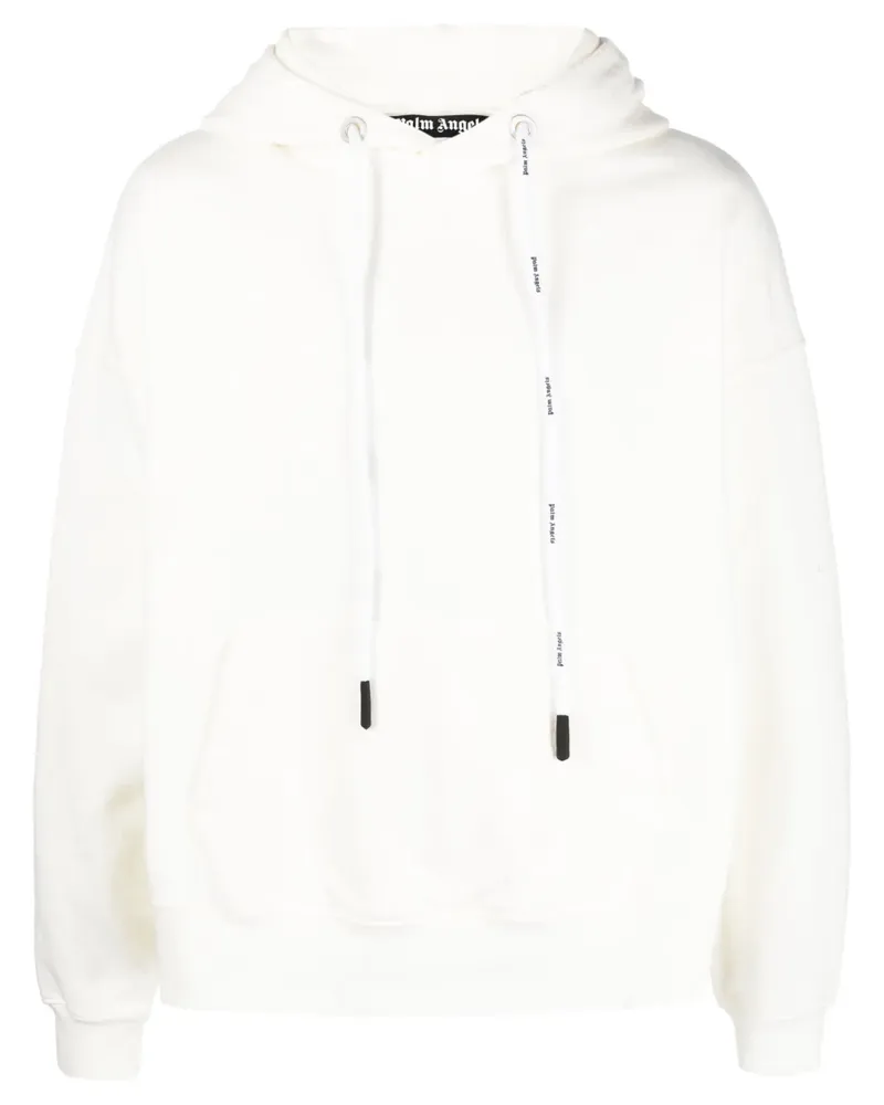 Palm Angels Hoodie mit Logo - Weiß Weiß