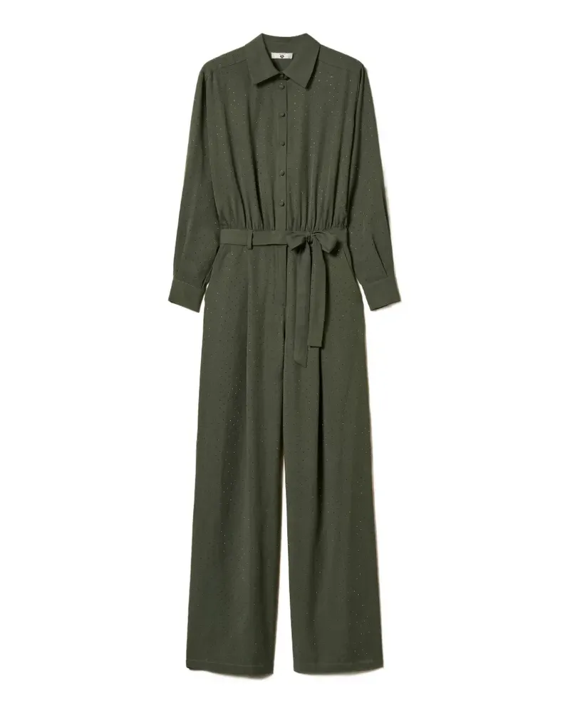 Twin-Set Jumpsuit mit Nieten - Grün Grün