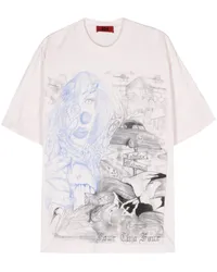 FourTwoFour on Fairfax Valentina Grave T-Shirt Rosa