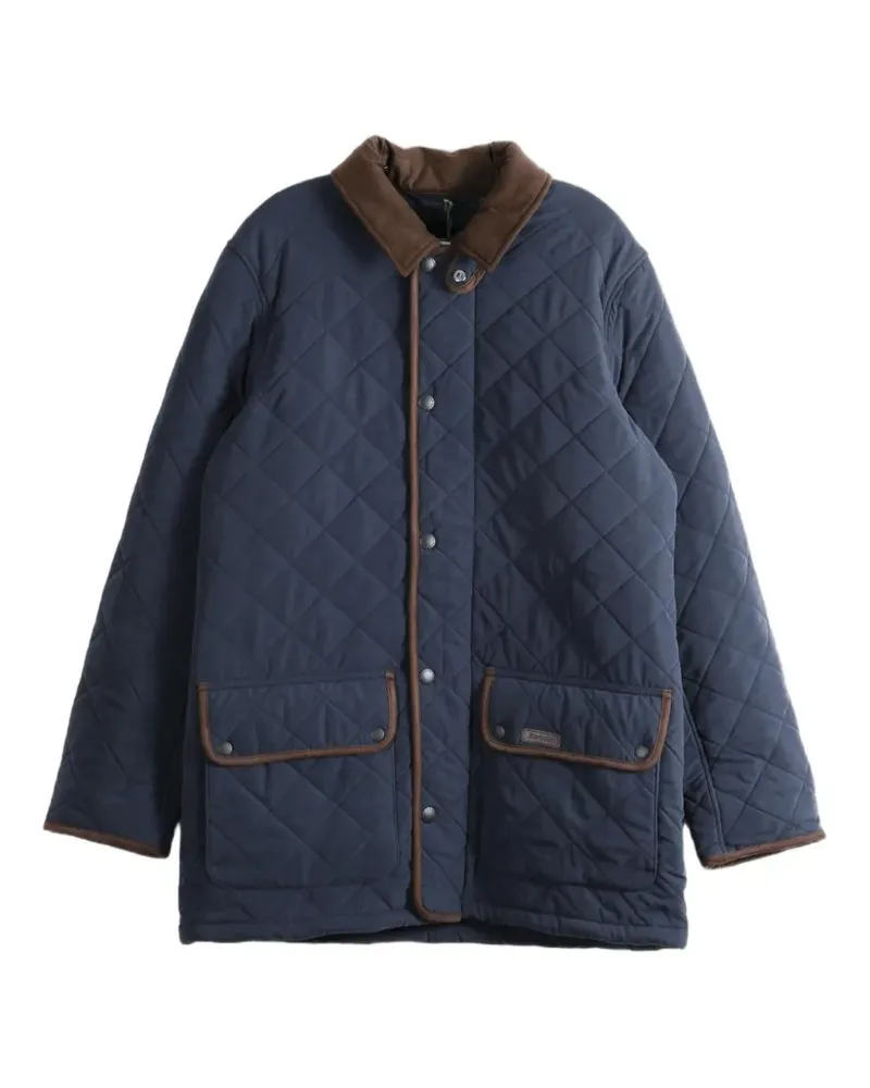 Barbour Gesteppte Thursday Jacke mit Cordkragen - Blau Blau