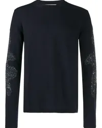 Comme des Garçons Pullover mit Kontrastdetails Blau