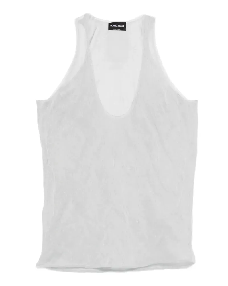 Giorgio Armani sheer vest - Grau Grau