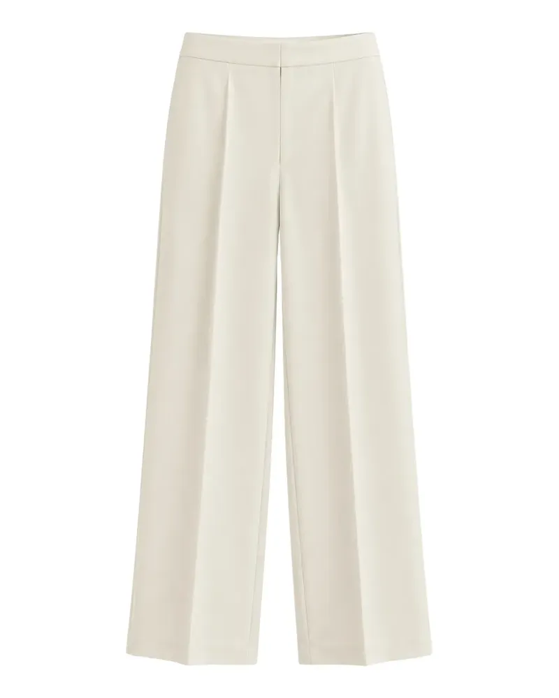 Jucca pressed-crease wide-leg trousers - Nude Nude
