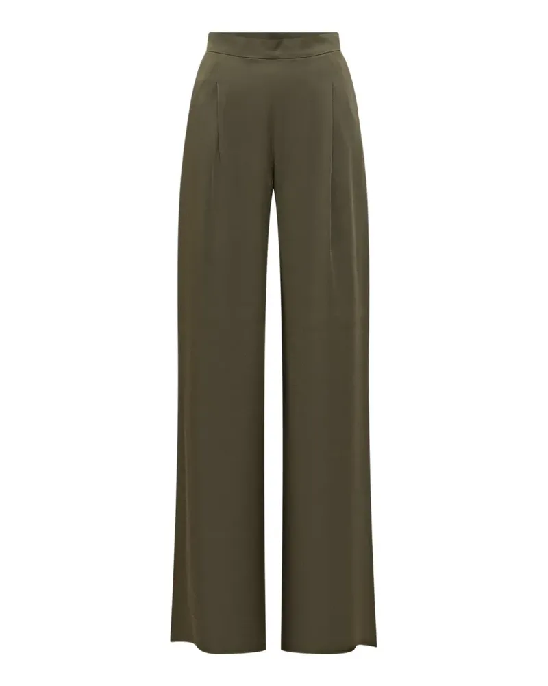 Max Mara Msecono Wollhose mit hohem Bund - Grün Grün