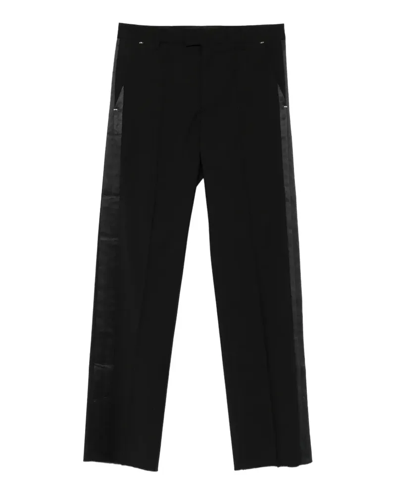 Les Hommes satin-stripe tailored trousers - Schwarz Schwarz