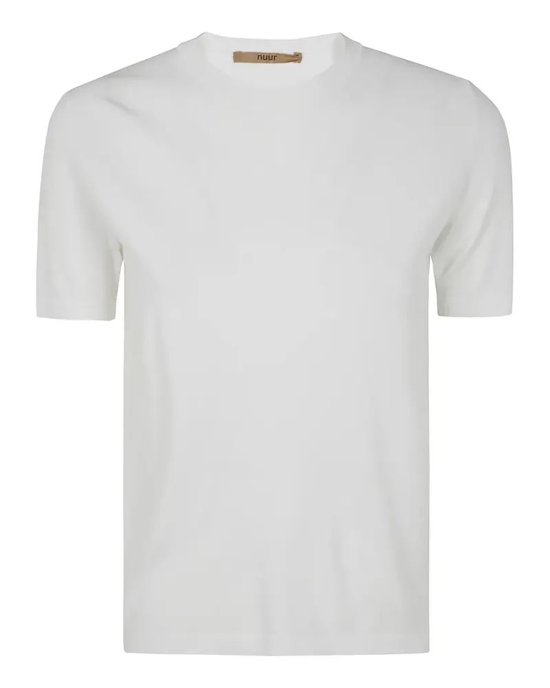 Nuur T-Shirt mit rundem Ausschnitt - Weiß Weiß